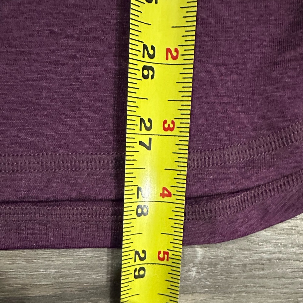 OAKLEY Women Activewear Top Purple Striped Loose Fit Crew Neck, Size Medium. - Picture 6 of 8